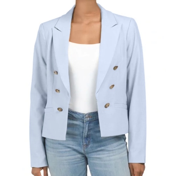 House of Harlow 1960 Jackets & Blazers - House of Harlow 1960 - Pointed Lapel Light Blue Double Breast Blazer - Large
